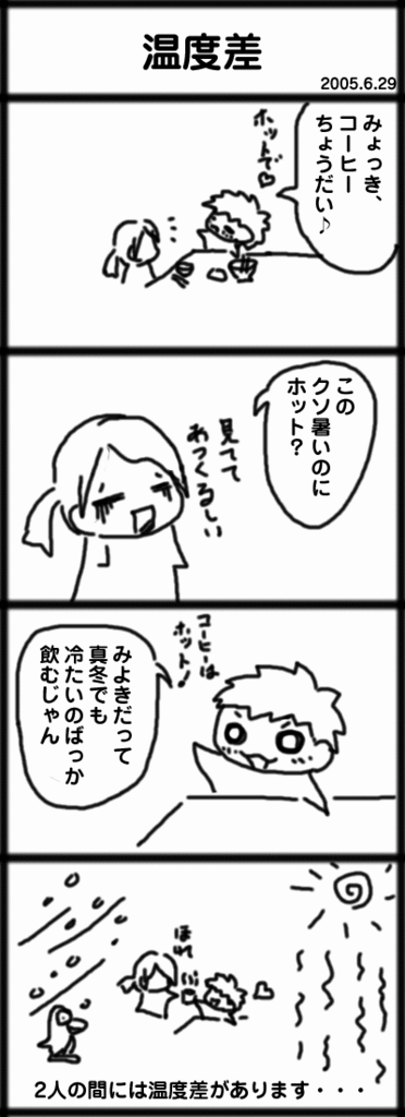 ４コマ　温度差