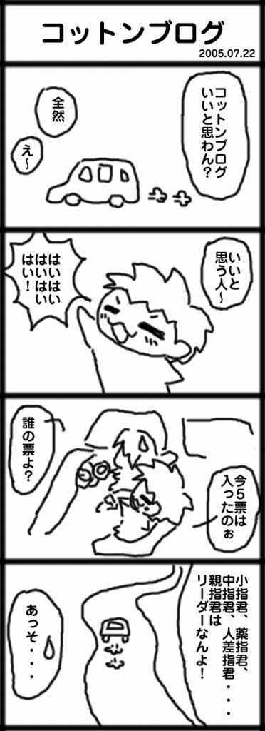 ４コマ　コットンブログ